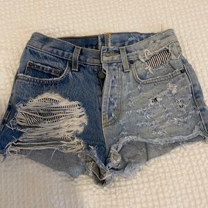 Carmar two toned denim shorts size 24